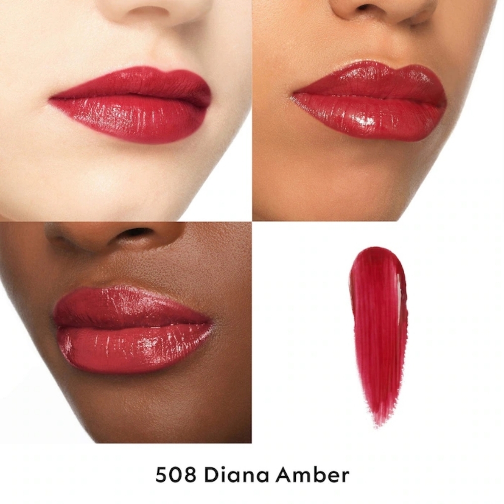 Diane Amber Gucci Care & Shine Lipstick Brand New In Box Full Size Red Amber - Picture 2 of 8